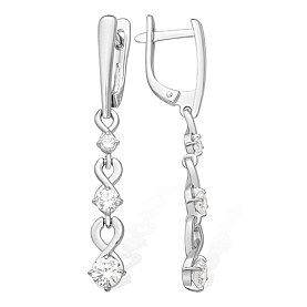 Серьги EFREMOV - Серебро 925, Фианит (арт. 1210017204-502)