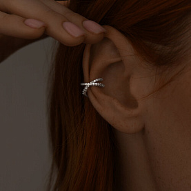 Серьга SOKOLOV - Серебро 925, Фианит (арт. 94170243)