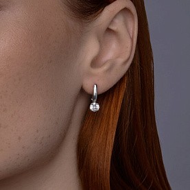 Серьги Diamant - Серебро 925, Фианит (арт. 94-120-02133-1)