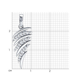 Подвеска Diamant - Серебро 925, Фианит (арт. 94-130-00521-1)