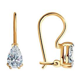Серьги SOKOLOV - Золото 375, Фианит (арт. 029416-4)