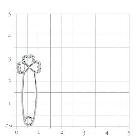 Булавка Talant - Серебро 925, Фианит (арт. 61-72-0001-12173)