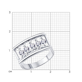 Кольцо Diamant - Серебро 925, Фианит (арт. 94-110-00299-1)