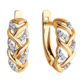 Серьги SOKOLOV - Серебро 925, Фианит (арт. 93020777)