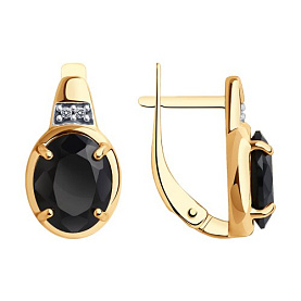 Серьги Diamant - Серебро 925, Фианит, Шпинель (арт. 93-320-01954-1)