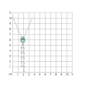 Колье SOKOLOV - Серебро 925, Фианит (арт. 94071426)