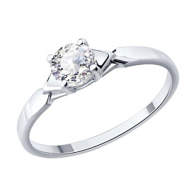 Кольцо SOKOLOV - Серебро 925, Бриллианит (арт. 94014949)