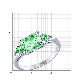 Кольцо SOKOLOV - Серебро 925, Фианит (арт. 94012764)