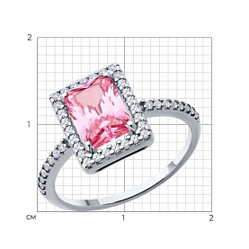 Кольцо SOKOLOV - Серебро 925, Фианит (арт. 94014210)