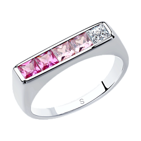 Кольцо SOKOLOV - Серебро 925, Фианит (арт. 94013106)