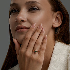 Кольцо SOKOLOV - Серебро 925, Агат, Фианит (арт. 92014901)