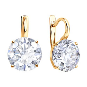 Серьги SOKOLOV - Серебро 925, Фианит (арт. 93022563)