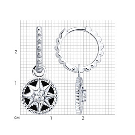 Серьги SOKOLOV - Серебро 925, Фианит (арт. 94027312)