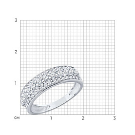 Кольцо SOKOLOV - Серебро 925, Фианит (арт. 94014649)