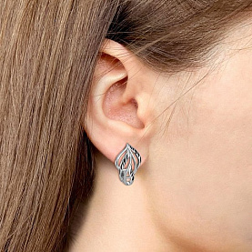 Серьги Аквамарин - Серебро 925 (арт. 31920.5)