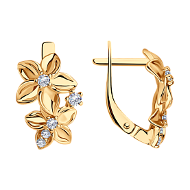 Серьги Diamant - Серебро 925, Фианит (арт. 93-120-01635-1)