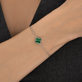 Браслет SOKOLOV - Серебро 925, Малахит (арт. 83050054)