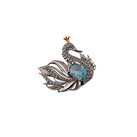 Брошь Talant - Серебро 925, Фианит (арт. 60-7М-0009-17375)