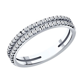 Кольцо SOKOLOV - Серебро 925, Фианит (арт. 94013686)