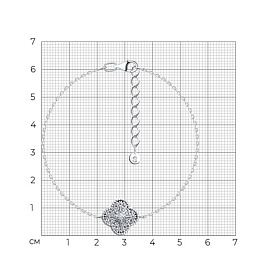 Браслет SOKOLOV - Серебро 925, Фианит (арт. 94051659)