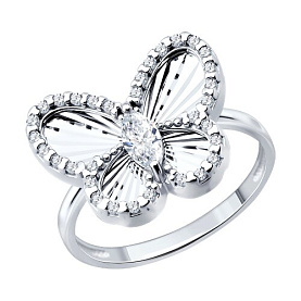 Кольцо SOKOLOV - Серебро 925, Фианит (арт. 94014947)