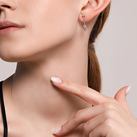 Серьги SOKOLOV - Серебро 925, Фианит (арт. 94025788)