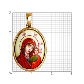 Подвеска Diamant - Серебро 925, Финифть (арт. 93-130-02079-1)