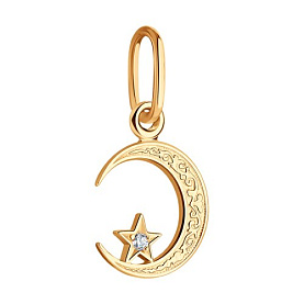 Подвеска SOKOLOV - Золото 585, Фианит (арт. 030054)