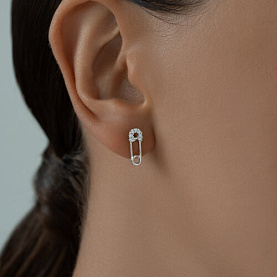 Серьги SOKOLOV - Серебро 925, Фианит (арт. 94025954)