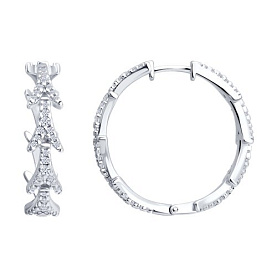 Серьги SOKOLOV - Серебро 925, Фианит (арт. 94027363)