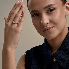 Кольцо SOKOLOV - Серебро 925, Фианит (арт. 94014958)