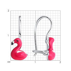 Серьги SOKOLOV - Серебро 925, Эмаль (арт. 94026056)