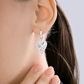 Серьги SOKOLOV - Серебро 925, Фианит (арт. 94027288)