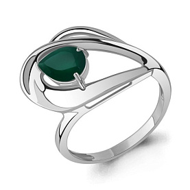 Кольцо Аквамарин - Серебро 925, Агат (арт. 6989509.5)