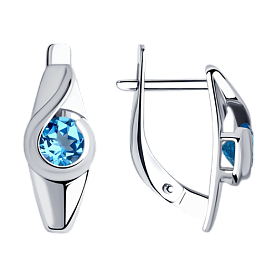 Серьги SOKOLOV - Серебро 925, Топаз (арт. 92021997)
