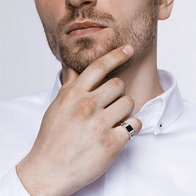 Кольцо SOKOLOV - Серебро 925, Фианит, Эмаль (арт. 94011323)