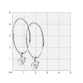 Серьги SOKOLOV - Серебро 925, Фианит (арт. 94023271)