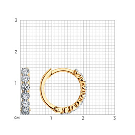 Серьги SOKOLOV - Серебро 925, Фианит (арт. 93022482)