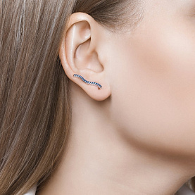 Серьги SOKOLOV - Серебро 925, Фианит (арт. 94023861)