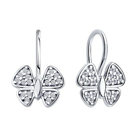 Серьги Diamant - Серебро 925, Фианит (арт. 94-120-02184-1)