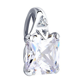 Подвеска SOKOLOV - Серебро 925, Фианит (арт. 94031756)