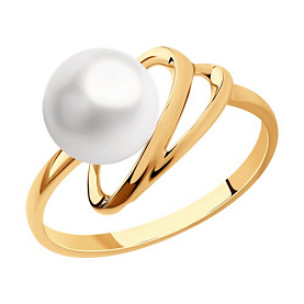 Кольцо SOKOLOV - Золото 585, Жемчуг культивированный (арт. 791210)