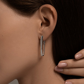 Серьги Diamant - Серебро 925, Фианит (арт. 94-120-02076-1)