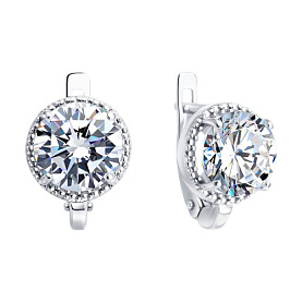 Серьги Diamant - Серебро 925, Фианит (арт. 94-120-00104-1)