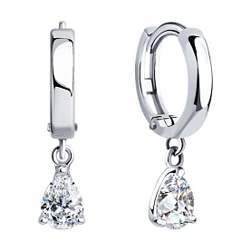 Серьги SOKOLOV - Серебро 925, Swarovski (арт. 94026024)