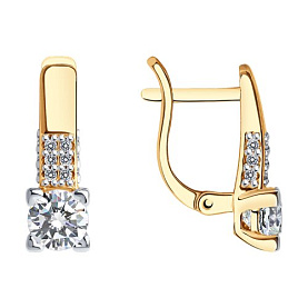 Серьги SOKOLOV - Серебро 925, Фианит (арт. 93022370)