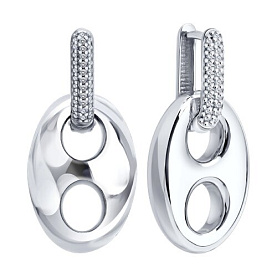 Серьги SOKOLOV - Серебро 925, Фианит (арт. 94027730)