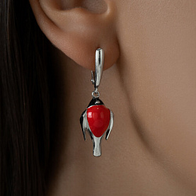 Серьги SOKOLOV - Серебро 925, Эмаль (арт. 94021699)