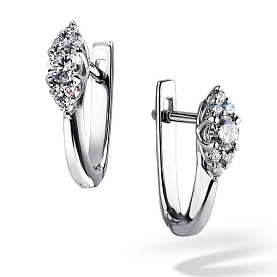 Серьги Platinum Lab. - Платина 950 (арт. ПС-280-01)