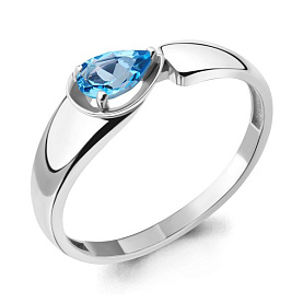 Кольцо Аквамарин - Серебро 925, Топаз (арт. 6945105.5)